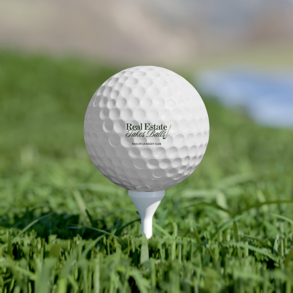 "Real Estate Takes Balls" Golf Balls, 6pcs