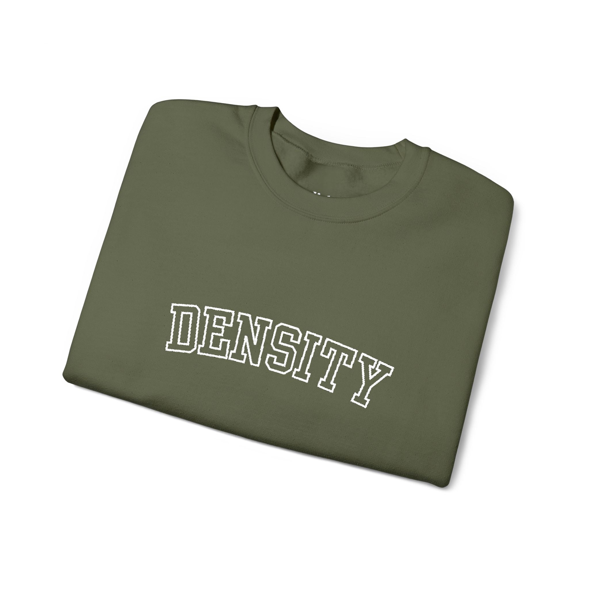 Density Crewneck Sweatshirt — Vintage College Graphic Pullover