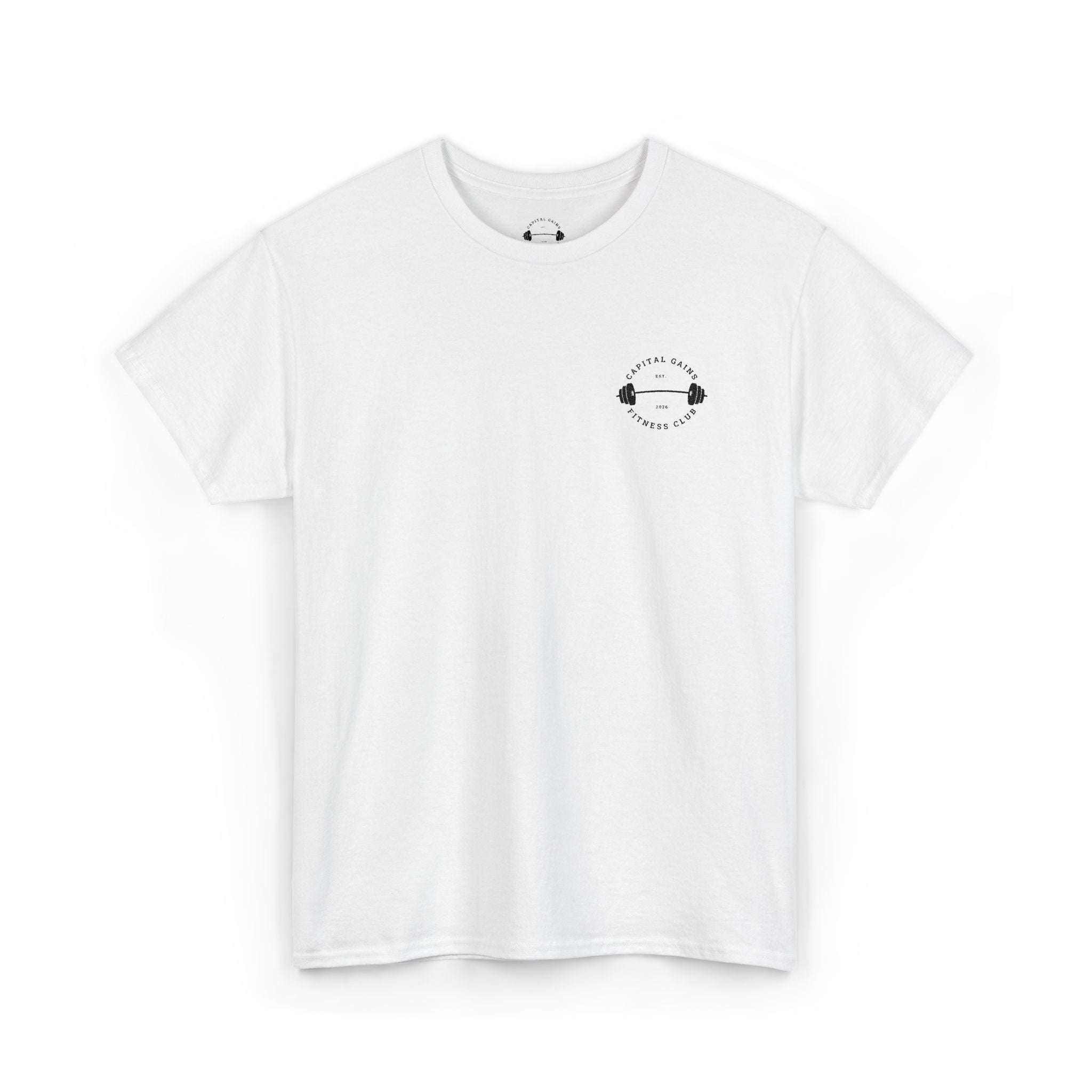 Capital Gains Barbell Club - Embroidered T Shirt