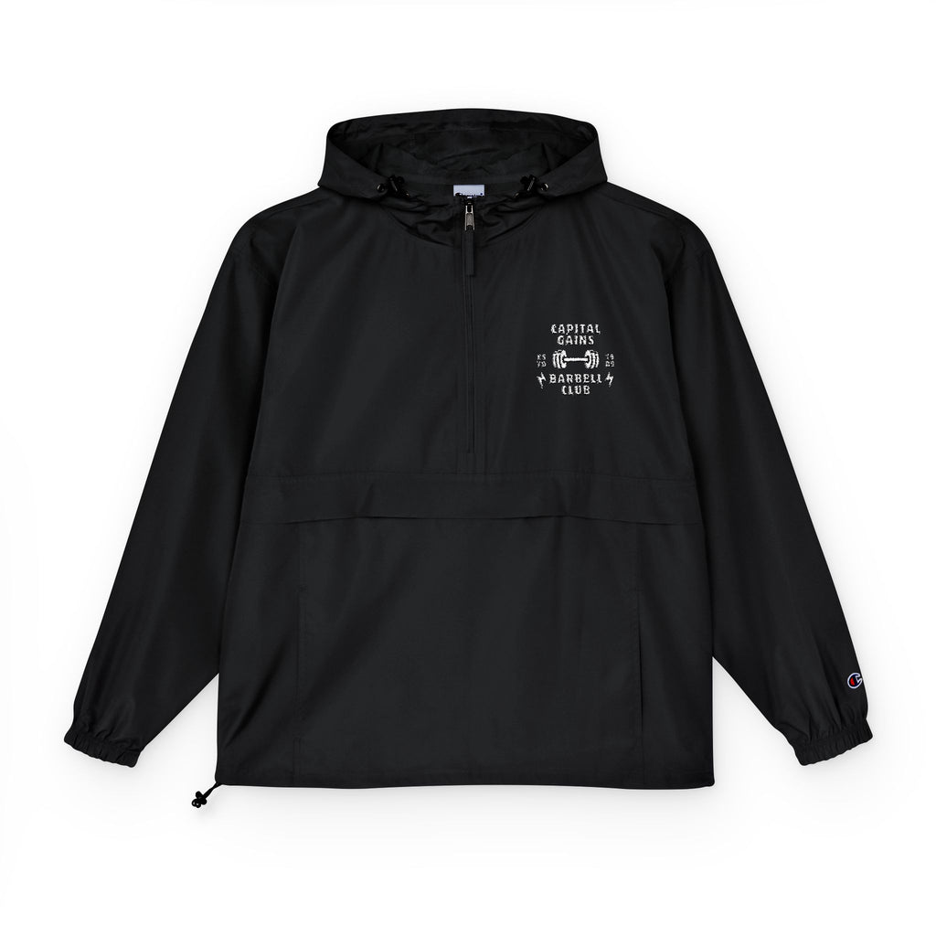 Capital Gains Club Champion Anorak Jacket — Lightweight Windbreaker with Chest Blossom Print