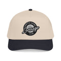 Vintage 'Leverage' Logo Baseball Cap — Retro Sporty Two-Tone Mid Profile Hat