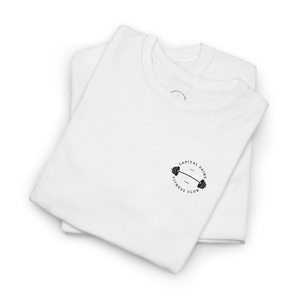 Capital Gains Barbell Club - Embroidered T Shirt