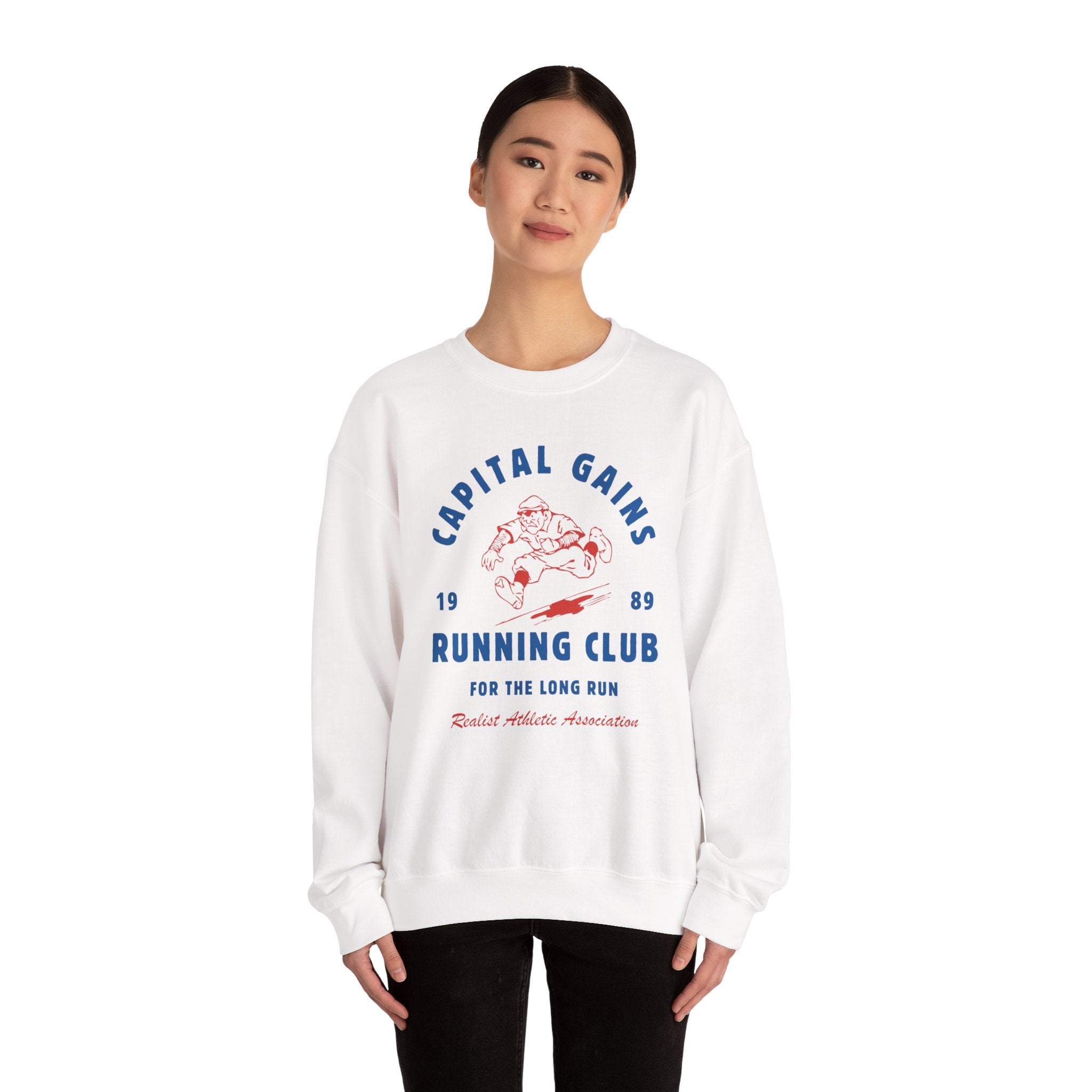 Capital Gains Running Club Sweatshirt — 'For The Long Run' Crewneck