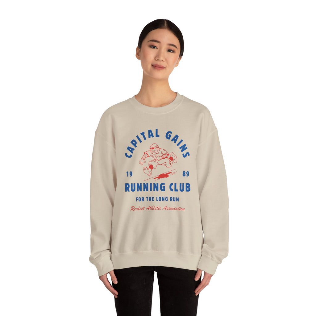 Capital Gains Running Club Sweatshirt — 'For The Long Run' Crewneck