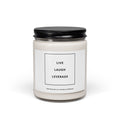 Live Laugh Leverage Soy Candle — 9oz Scented Jar Candle