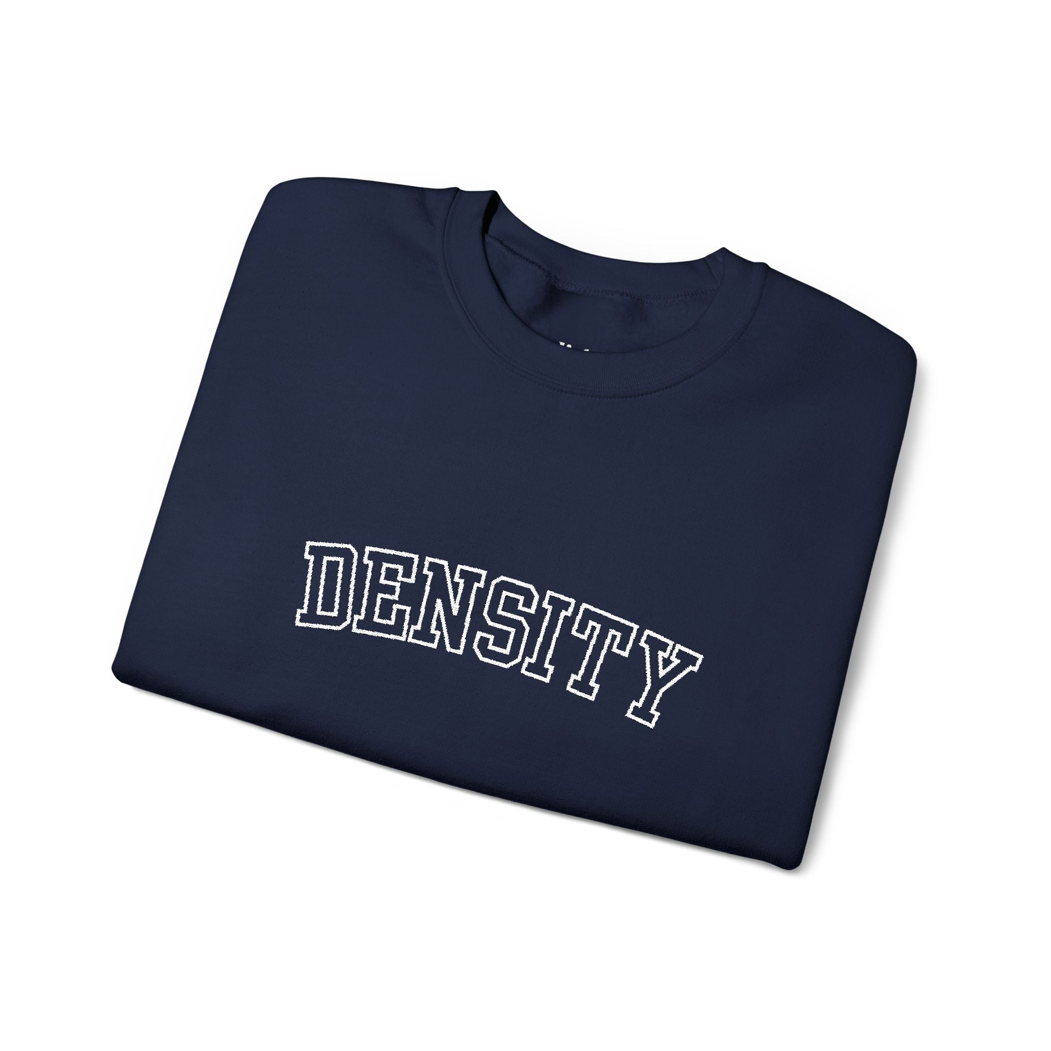 Density Crewneck Sweatshirt — Vintage College Graphic Pullover