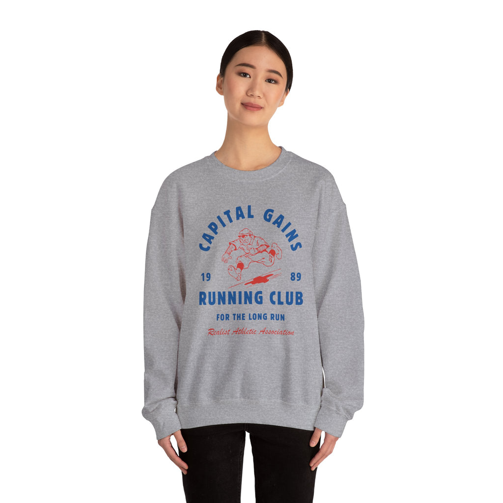 Capital Gains Running Club Sweatshirt — 'For The Long Run' Crewneck