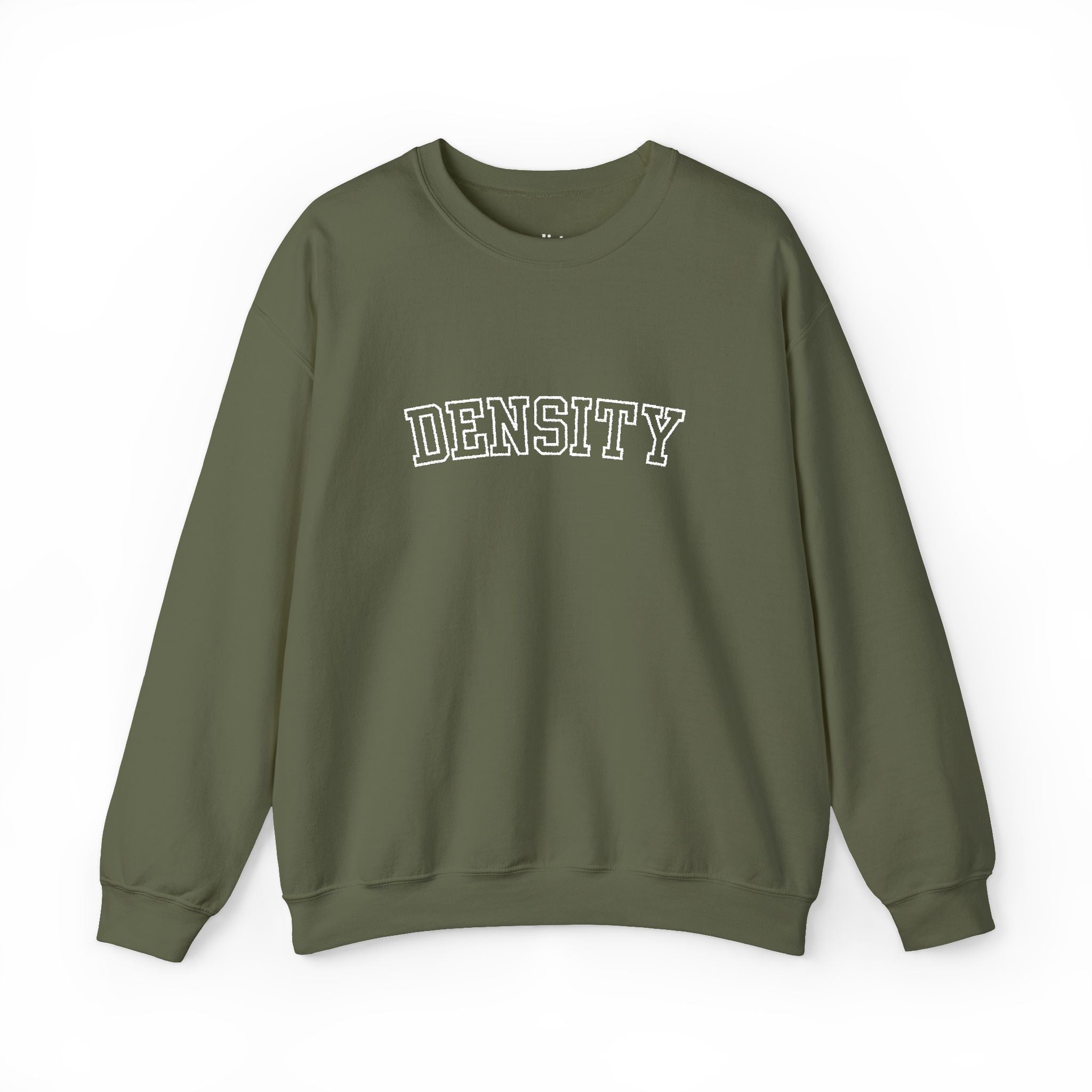Density Crewneck Sweatshirt — Vintage College Graphic Pullover