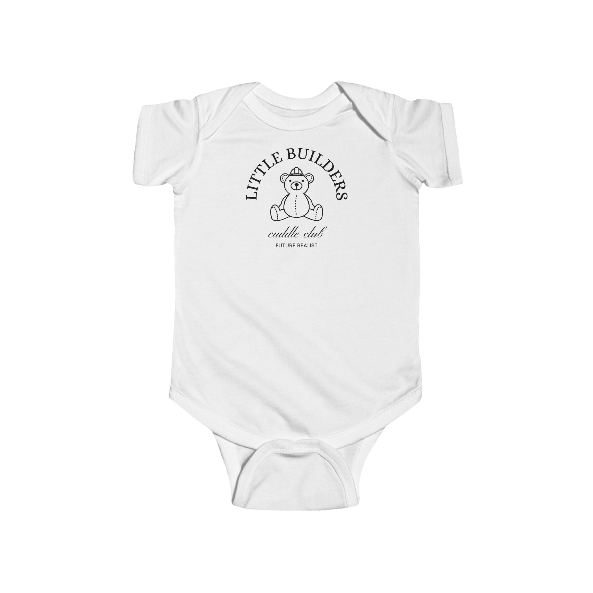 Baby Bodysuit — "Little Builders" Teddy Cuddle Club Infant Onesie