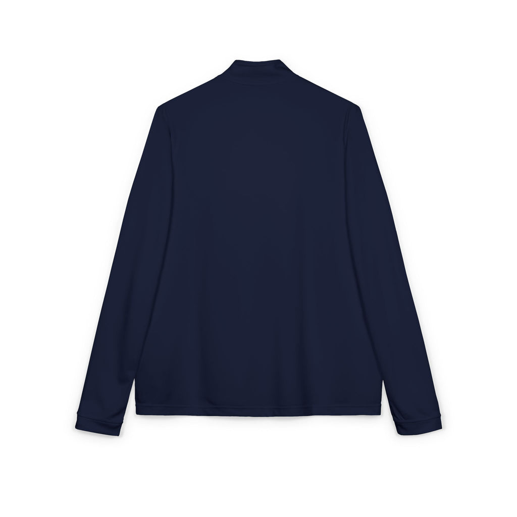 Embroidered Quarter-Zip Pullover — Grey Athletic Adidas Style