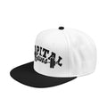 Embroidered Snapback Hat — 'Capital' Barbell Logo Streetwear Cap