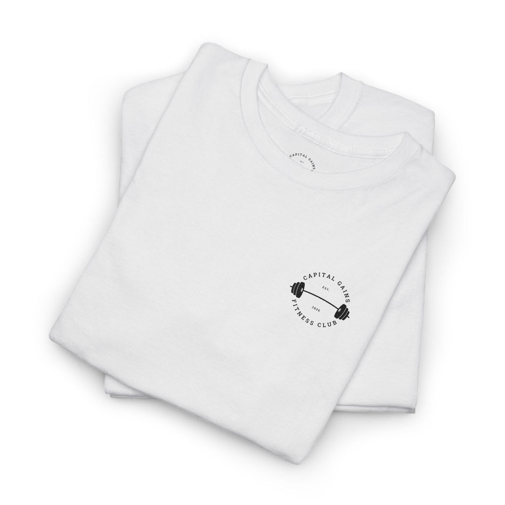 Capital Gains Barbell Club - Embroidered T Shirt